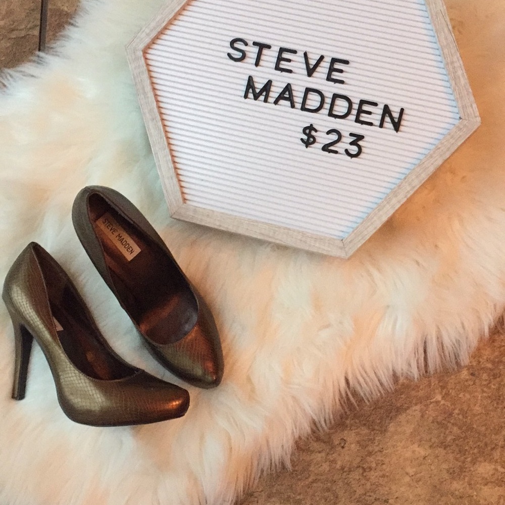 Gold Steve Madden Heels